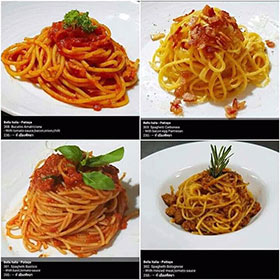 Menu' Italian classic spaghetti